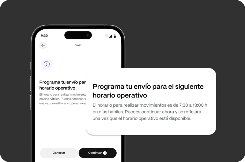 Retiros fuera de horario